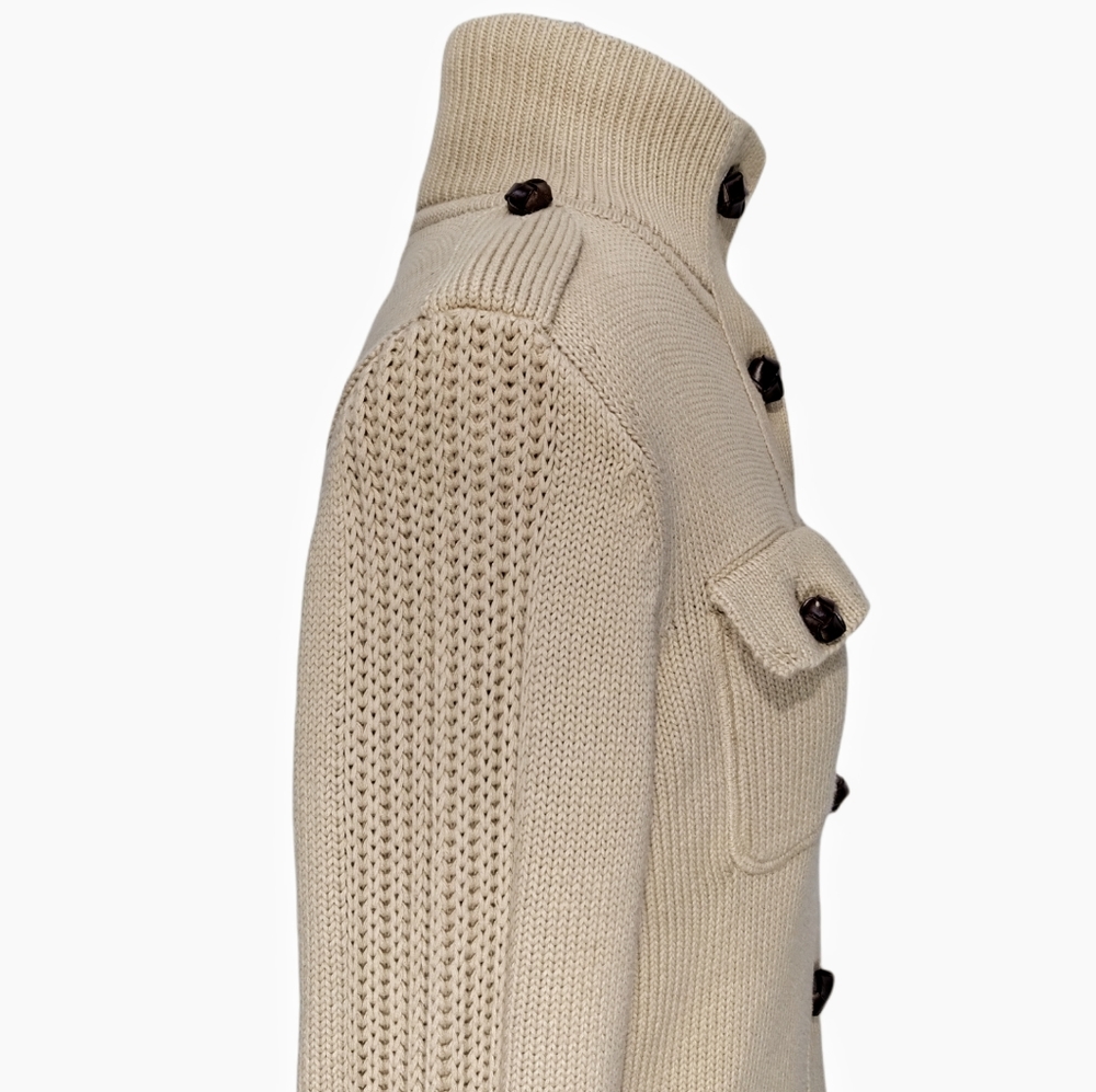 Ralph Lauren Camel Tan Cardigan Sweater Y2K 90s Medium - Picture 7 of 16